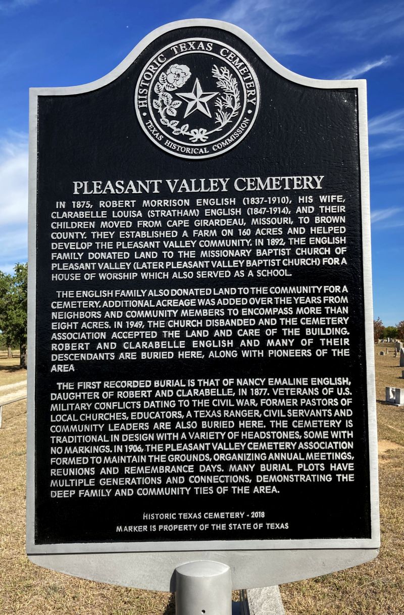 Pleasant Valley
            Historical Marker